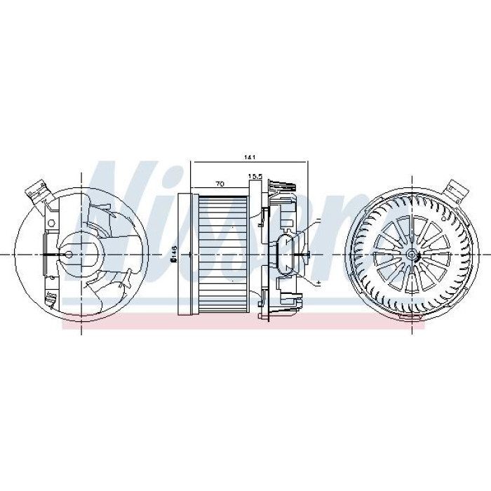 Nissens Innenraumgebläse 87267 Nissens Innenraumgebläse 87267