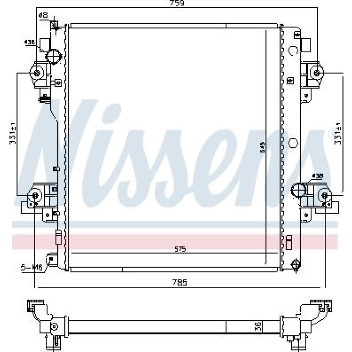 Nissens Wasserkühler PKW 646917 Nissens Wasserkühler PKW 646917