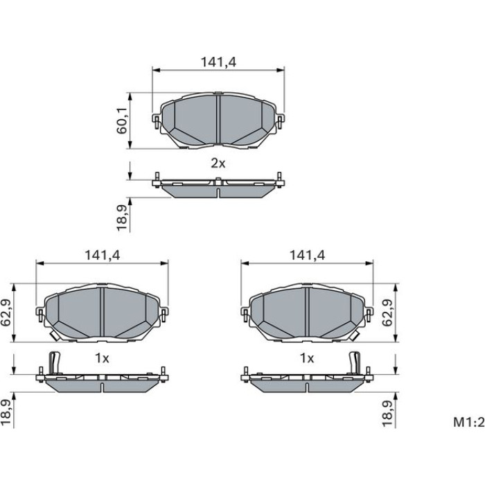 Bosch Bremsbelagsatz 0 986 424 865 Bosch Bremsbelagsatz 0 986 424 865