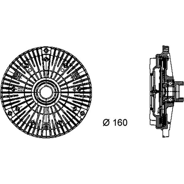 MAHLE Kupplung, Kühlerlüfter CFC 55 000P MAHLE Kupplung, Kühlerlüfter CFC 55 000P