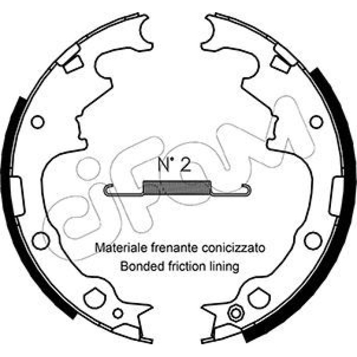 CIFAM Bremsbackensatz 153-349
