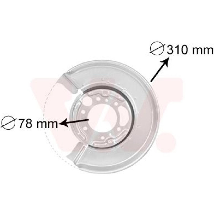 Van Wezel Bremsscheiben-Spritzblech 3075373