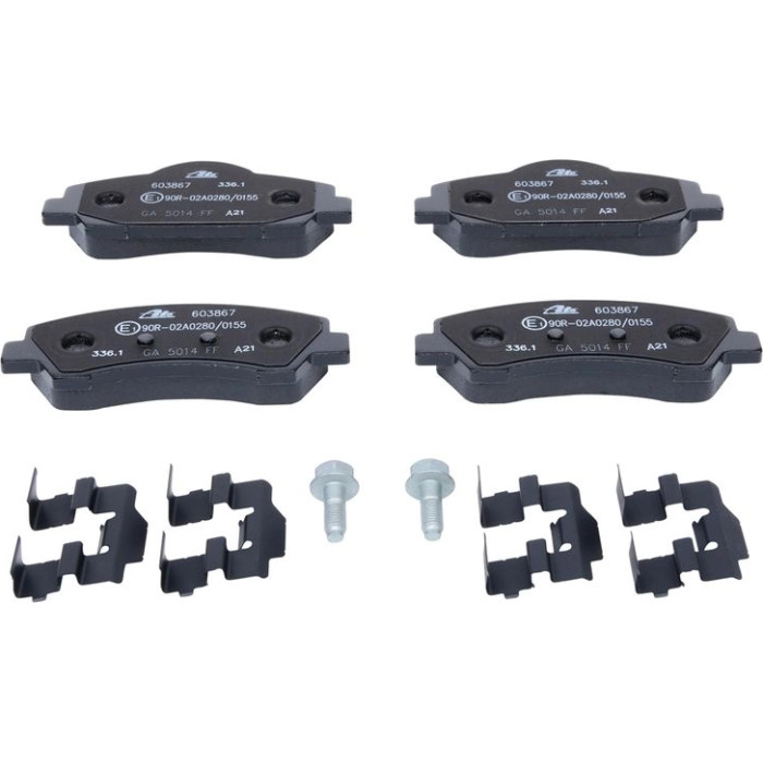 ATE Bremsbelagsatz Peugeot Vorderachse 301 1.2-1.6 12 13.0460-3867.2 ATE Bremsbelagsatz Peugeot Vorderachse 301 1.2-1.6 12 13.0460-3867.2