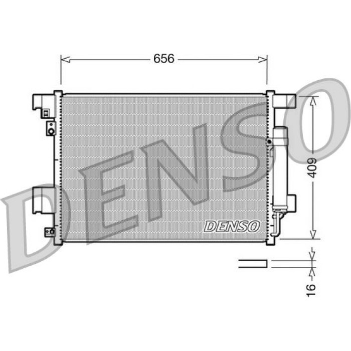 Denso Klimakondensator DCN21001 Denso Klimakondensator DCN21001