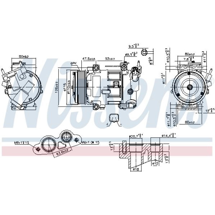 Nissens Klimakompressor PKW 890606