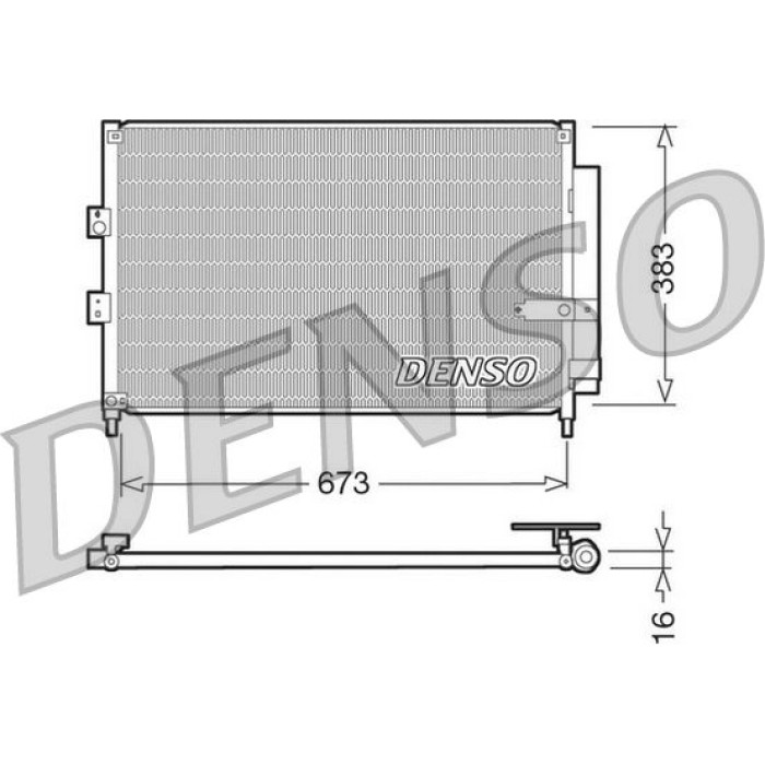 Denso Klimakondensator DCN40003 Denso Klimakondensator DCN40003