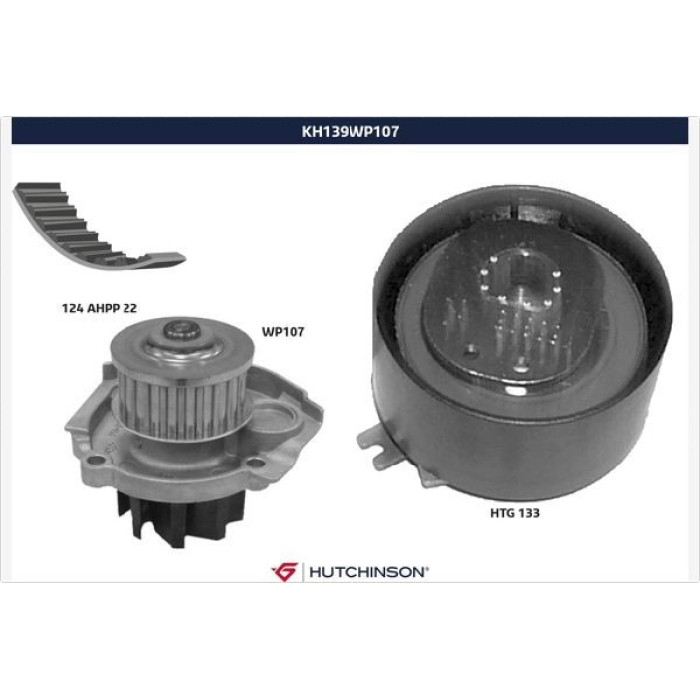 HUTCHINSON Zahnriemensatz mit Wasserpumpe KH 139WP107 HUTCHINSON Zahnriemensatz mit Wasserpumpe KH 139WP107