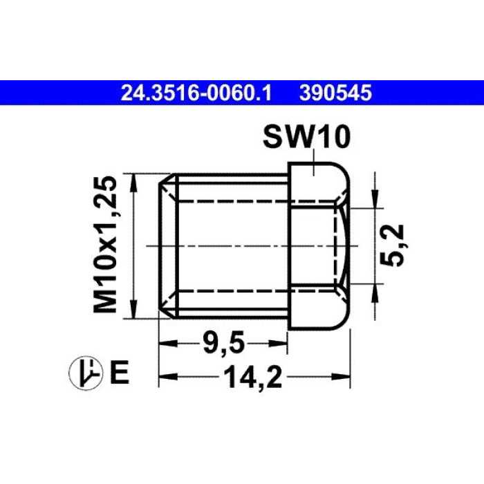 ATE Überwurfschraube 24.3516-0060.1 ATE Überwurfschraube 24.3516-0060.1
