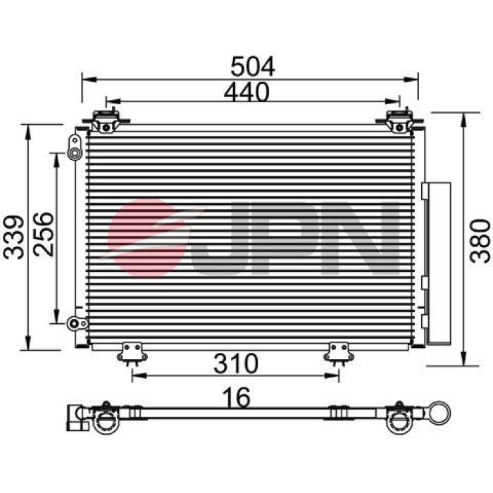 JPN Kondensator Klimaanlage 60C9135-JPN