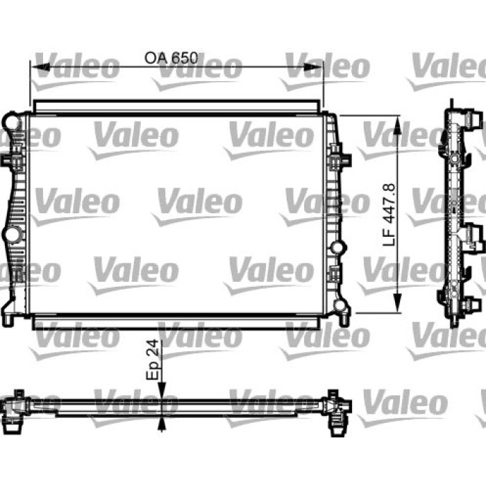 Valeo Motorkühler 735556 Valeo Motorkühler 735556