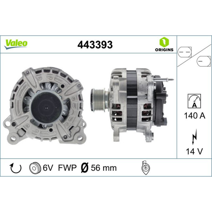 Valeo Lichtmaschine 443393 Valeo Lichtmaschine 443393