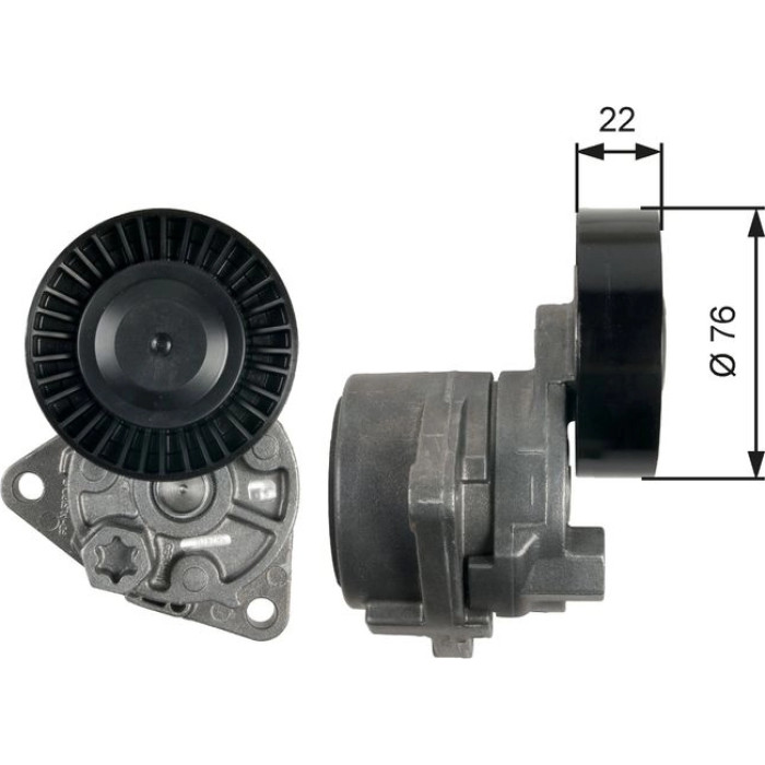 Gates Spannrolle T39217 Gates Spannrolle T39217