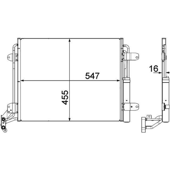 Kondensator, Klimaanlage AC 454 000P Kondensator, Klimaanlage AC 454 000P