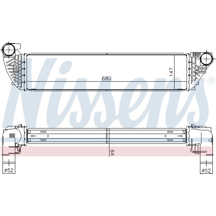 Nissens Ladeluftkühler PKW 96418 Nissens Ladeluftkühler PKW 96418