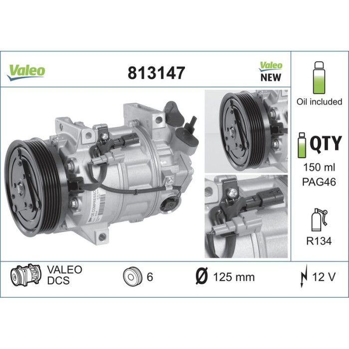 Valeo Kompressor 813147 - (Neu) Valeo Kompressor 813147 - (Neu)