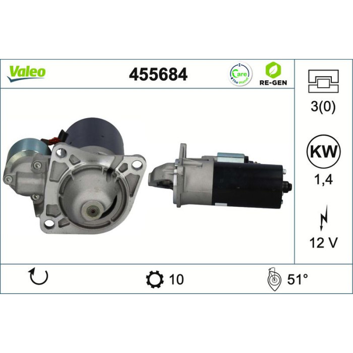 Valeo Anlasser 455684 Valeo Anlasser 455684