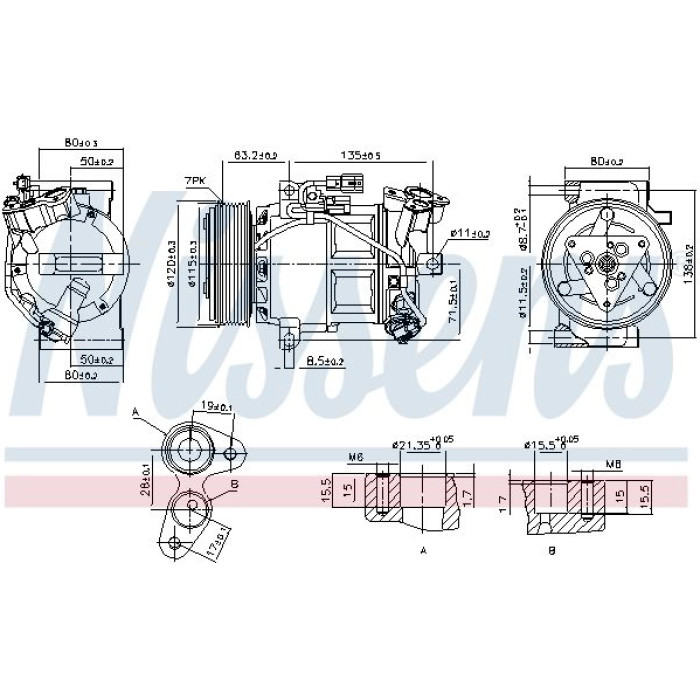 Nissens Klimakompressor PKW 890653 Nissens Klimakompressor PKW 890653