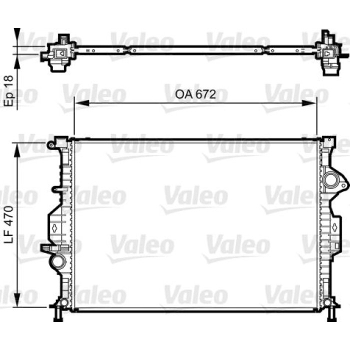 Valeo Motorkühler 735373 Valeo Motorkühler 735373