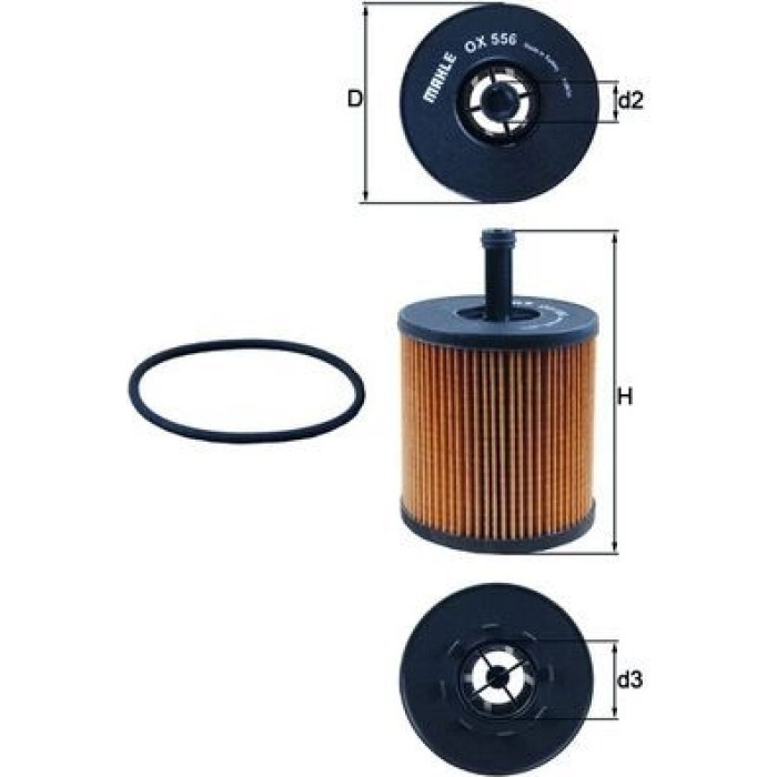 Mahle Original Ölfilter OX 556D Mahle Original Ölfilter OX 556D