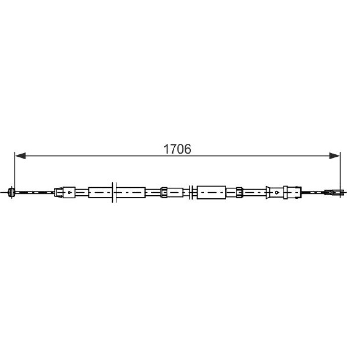 Bosch Handbremsseil 1987482751 Bosch Handbremsseil 1987482751