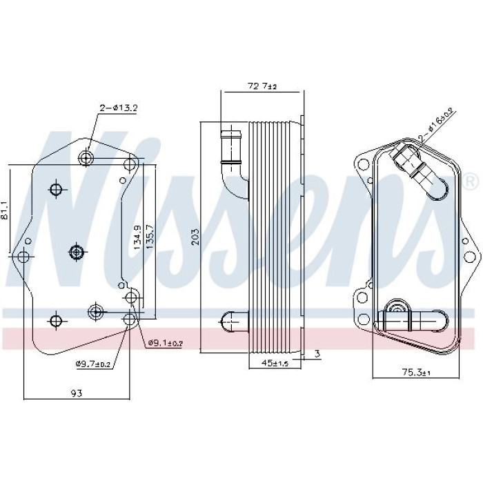 Nissens Ölkühler PKW 91281 Nissens Ölkühler PKW 91281