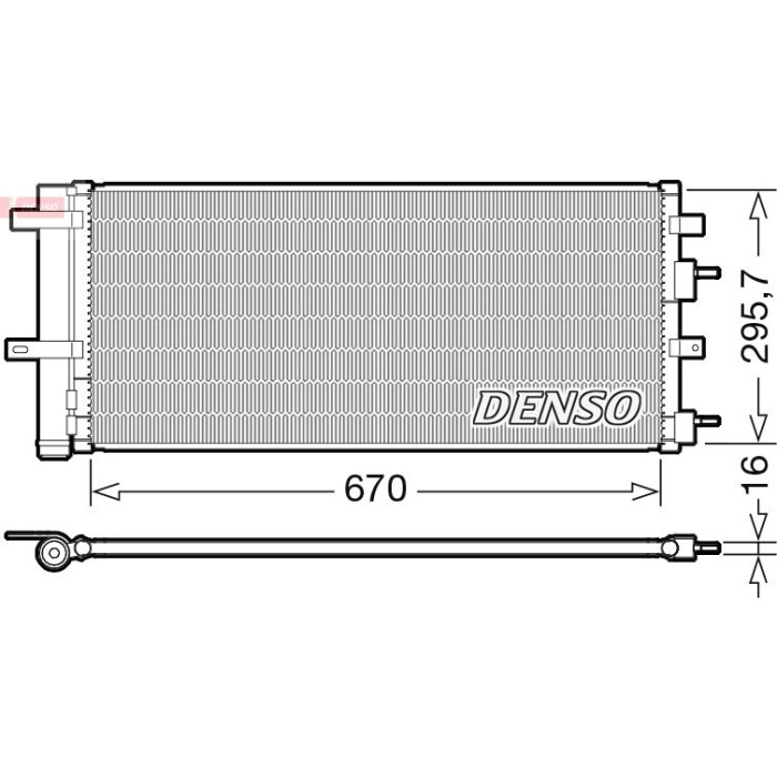 Denso Klimakondensator DCN10053 Denso Klimakondensator DCN10053