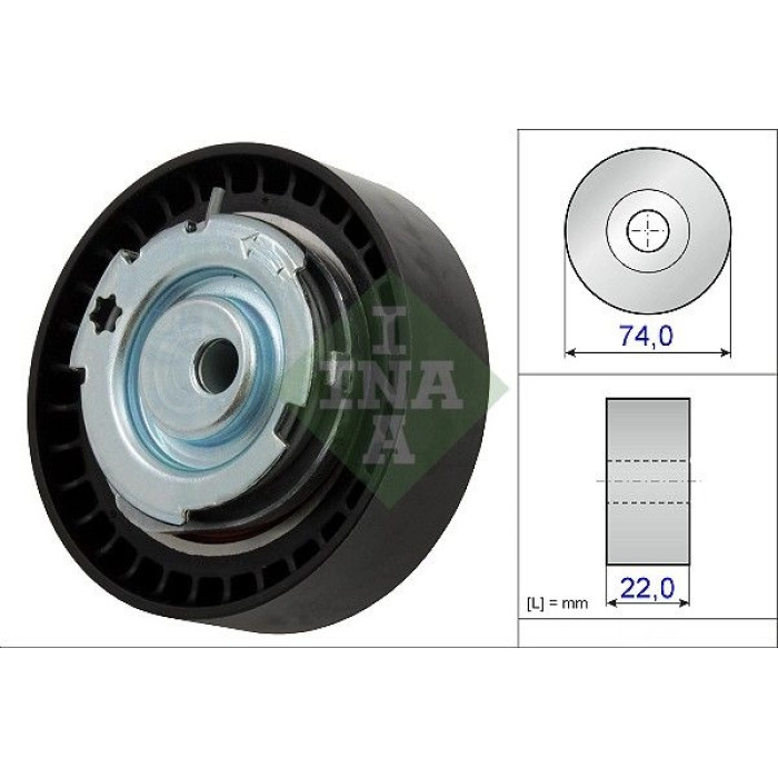 INA Spannrolle, Zahnriemen 531 0876 10 INA Spannrolle, Zahnriemen 531 0876 10