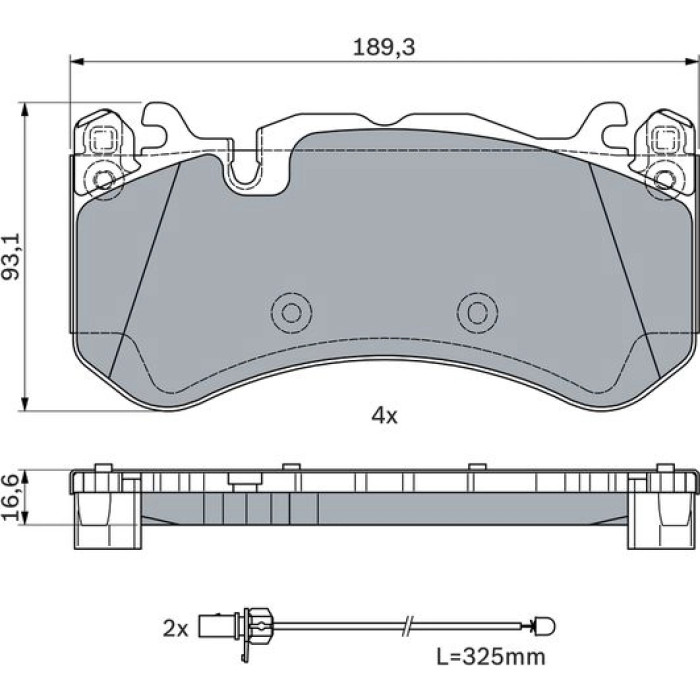 Bosch Bremsbelagsatz 0 986 494 973 Bosch Bremsbelagsatz 0 986 494 973