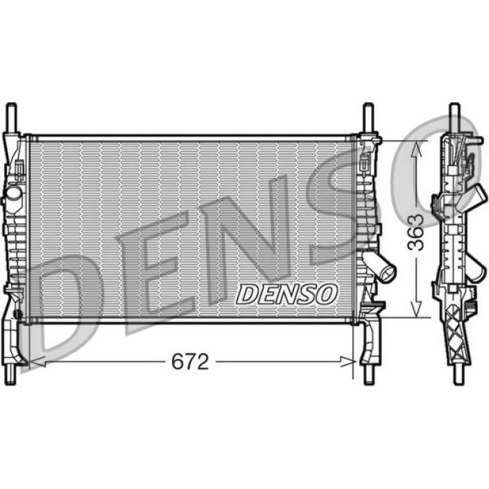 Denso Motorkühler DRM10105 Denso Motorkühler DRM10105