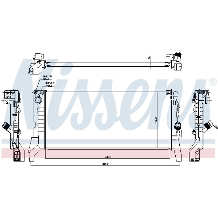 Nissens Wasserkühler PKW 60861 Nissens Wasserkühler PKW 60861