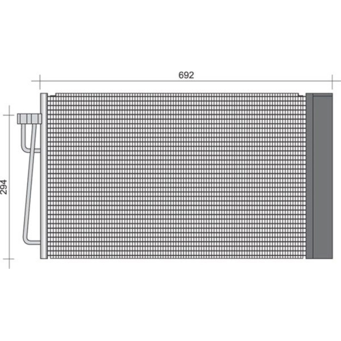 Magneti Marelli Klimakondensator 350203253000 Magneti Marelli Klimakondensator 350203253000