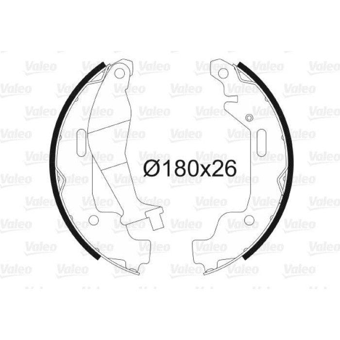 Valeo Bremsbacken 562783