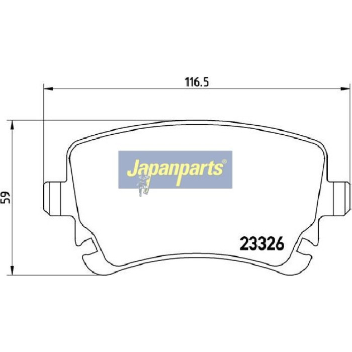 Japanparts Bremsbeläge PP-0907AF Japanparts Bremsbeläge PP-0907AF