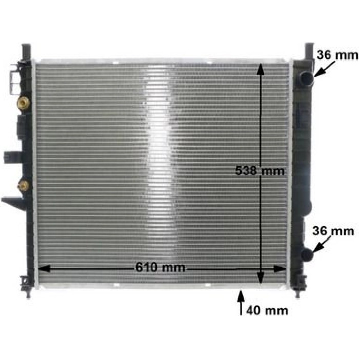 MAHLE Kühler, Motorkühlung CR 554 000S MAHLE Kühler, Motorkühlung CR 554 000S