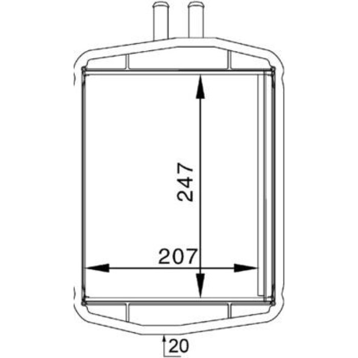 MAHLE Wärmetauscher, Innenraumheizung AH 152 000S MAHLE Wärmetauscher, Innenraumheizung AH 152 000S