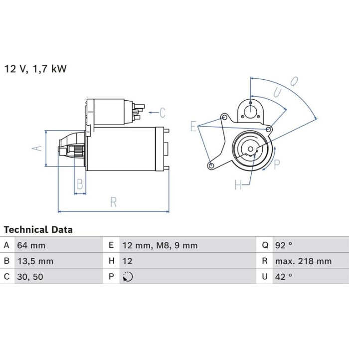 Bosch Starter 0 986 026 280 Bosch Starter 0 986 026 280