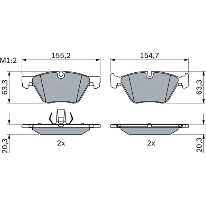 0 986 424 621 Bosch Bremsbelag 0 986 424 621 0 986 424 621 Bosch Bremsbelag 0 986 424 621