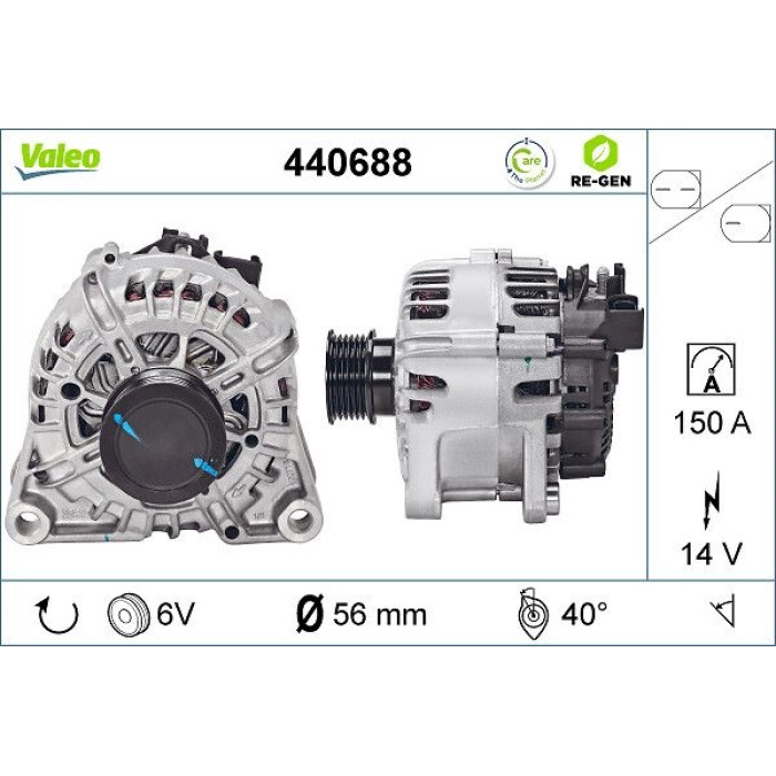 Valeo Lichtmaschine 440688 Valeo Lichtmaschine 440688