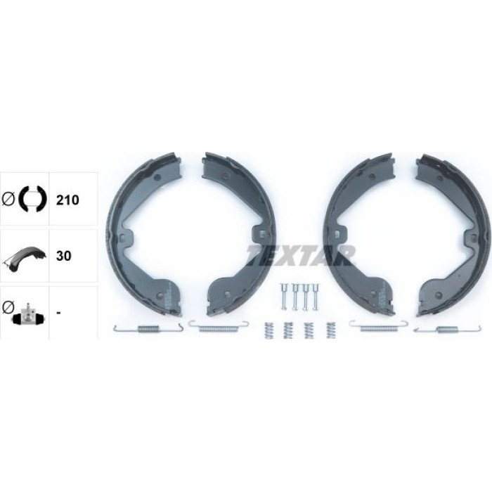 Textar Handbremsbackensatz 91062400 Textar Handbremsbackensatz 91062400