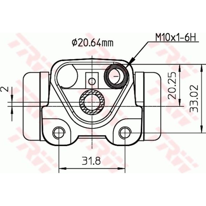 TRW Radbremszylinder BWF292 TRW Radbremszylinder BWF292