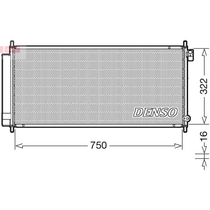 Denso Klimakondensator DCN40017 Denso Klimakondensator DCN40017