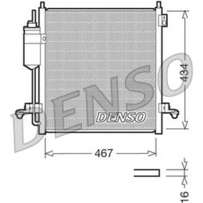 Denso Klimakondensator DCN45001 Denso Klimakondensator DCN45001