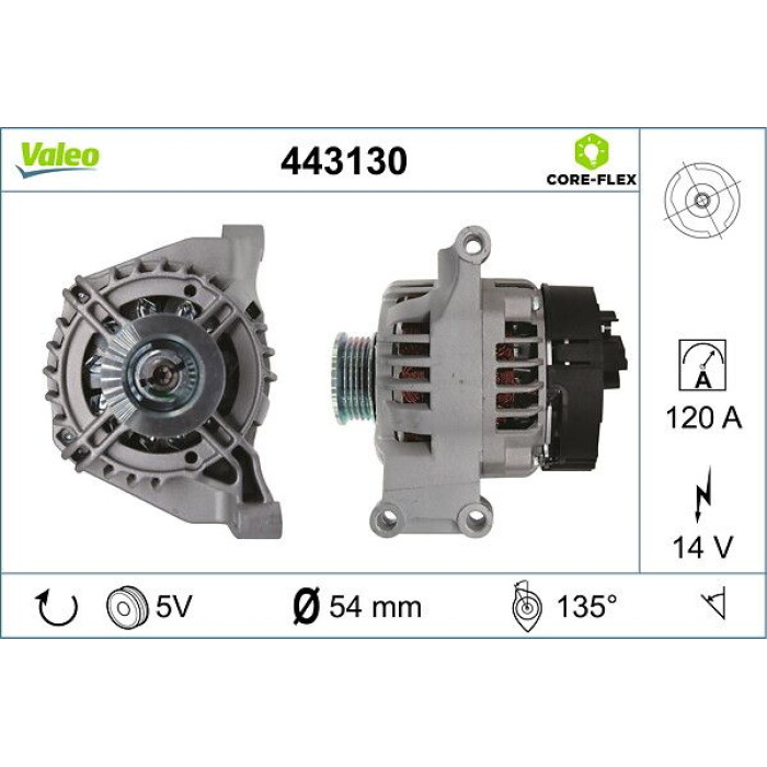 Valeo Lichtmaschine 443130 Valeo Lichtmaschine 443130