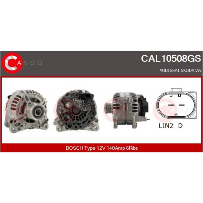 CASCO Generator CAL10508GS CASCO Generator CAL10508GS