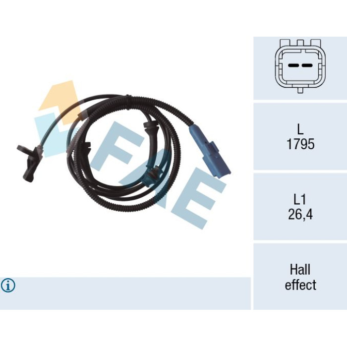FAE Sensor, Raddrehzahl 78305 FAE Sensor, Raddrehzahl 78305