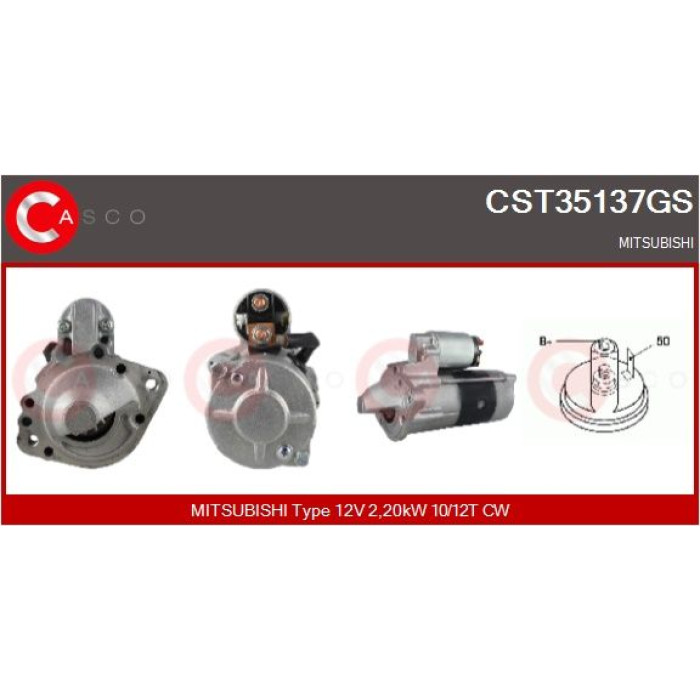 CASCO Anlasser CST35137GS CASCO Anlasser CST35137GS