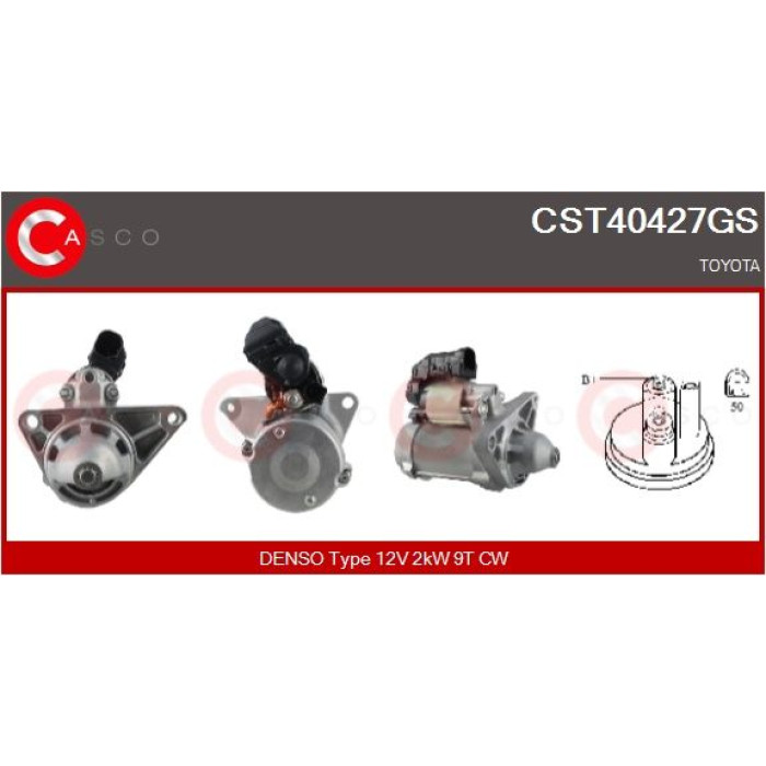 CASCO Anlasser CST40427GS CASCO Anlasser CST40427GS