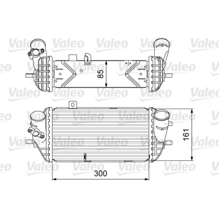 Valeo Ladeluftkühler 818637 Valeo Ladeluftkühler 818637