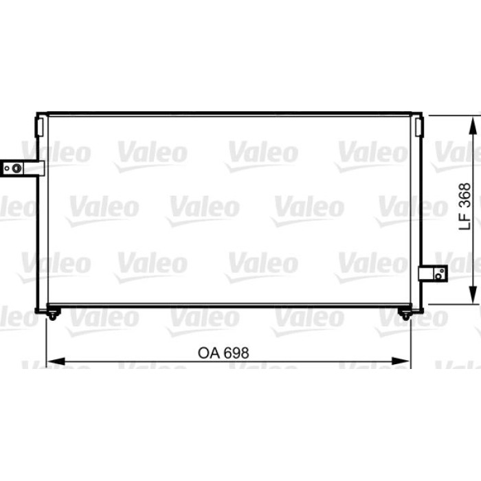 Valeo Klimakondensator 814311 Valeo Klimakondensator 814311