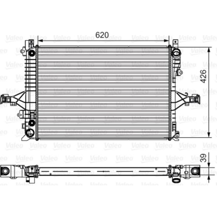 Valeo Motorkühler 735539 Valeo Motorkühler 735539